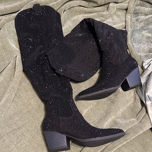 Chic Black Over the Knee Boots